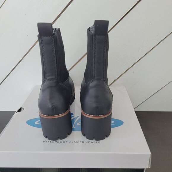 NEW AQUA COLLEGE WOMENS DREAM ZIP BOOTIES BLACK NUBUCK 10M - Picture 4 of 11